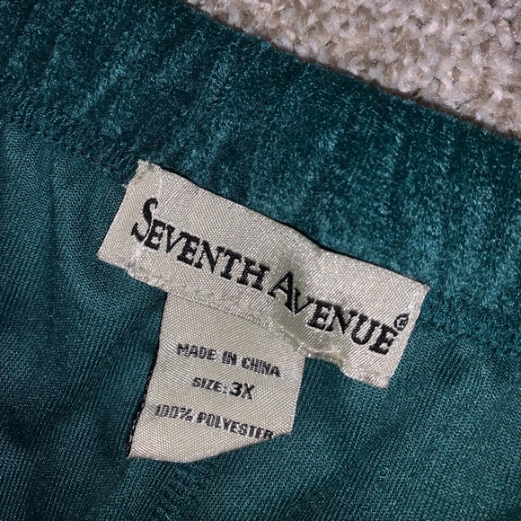 Seventh Avenue Turquoise Wide Leg Pants size 3X - Picture 6 of 8